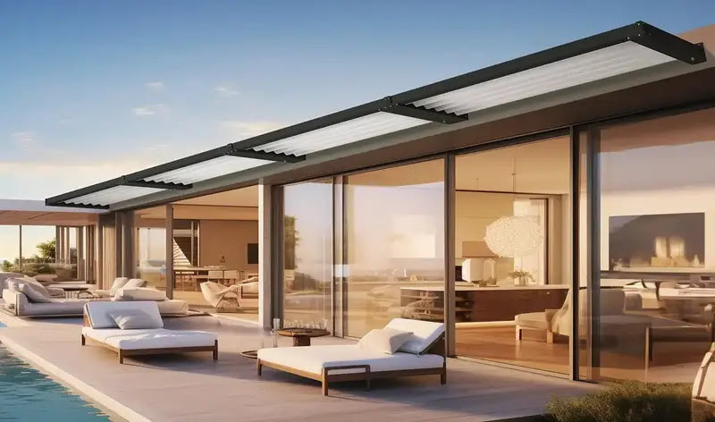 Marquesinas lamas orientables