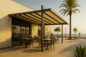 Pergolas de Hierro Pilares desplazados