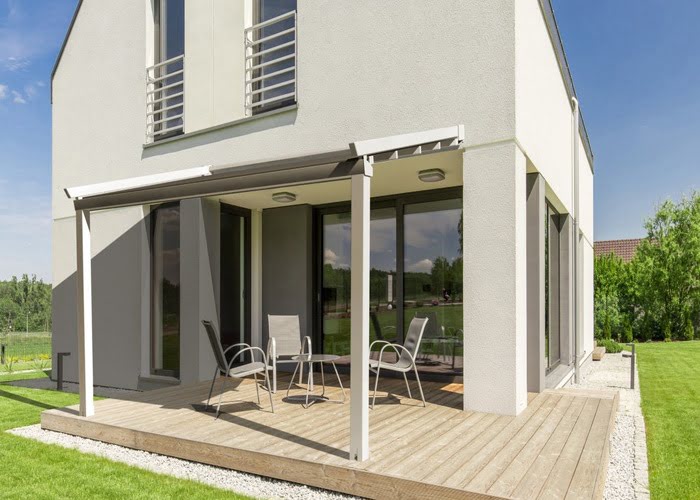 Pergolumen con Toldo lona tensada