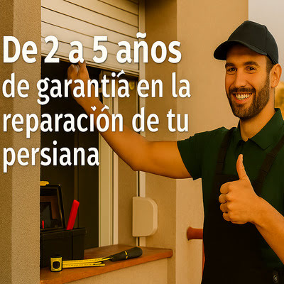 Máxima garantía al reparar persianas Reparar Persiana Madrid